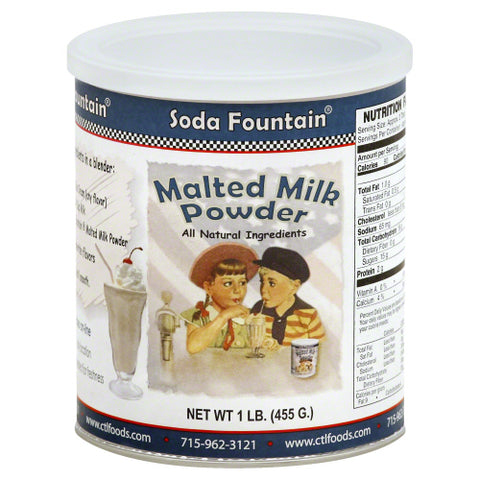 SODA FOUNTAIN SODA FOUNTAIN MALTED MILK POWD - 16 OZ