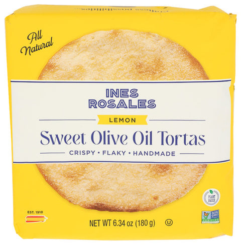 INES ROSALES TORTAS LEMON SWT OLV OIL - 6.34 OZ
