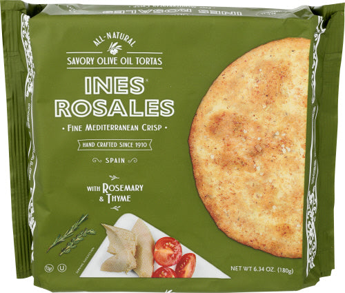 INES ROSALES TORTAS RSMRY THYM OLV OIL - 6.34 OZ