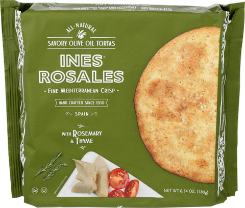 INES ROSALES TORTAS RSMRY THYM OLV OIL - 6.34 OZ