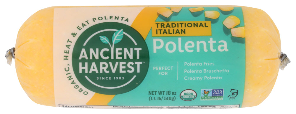 Ancient Harvest 
Polenta Traditional Org, 18 OZ.