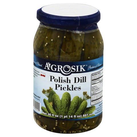A Grosik 
Pickle Polish Dill, 30 OZ.