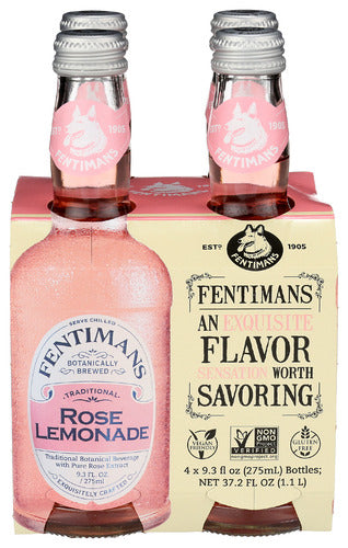 FENTIMANS BEV 4PK ROSE LEMONADE - 37.2 FO