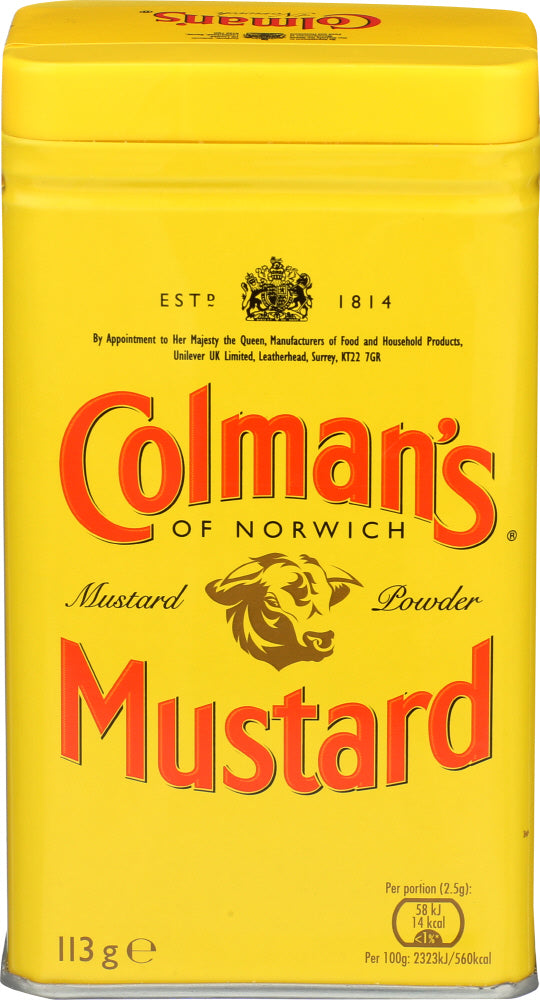 Colmans 
Mustard Dry, 4 OZ.