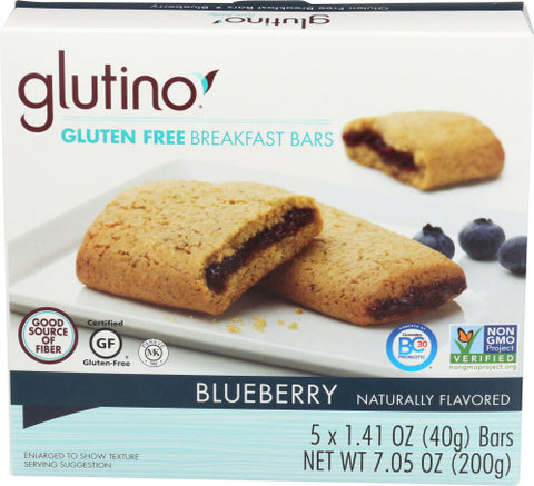 GLUTINO BAR OVN BKED BLUBRY ACAI - 7.05 OZ