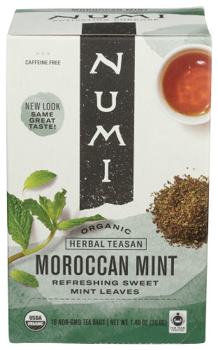 Numi Teas Tea Moroccon Mint, 18 BG.