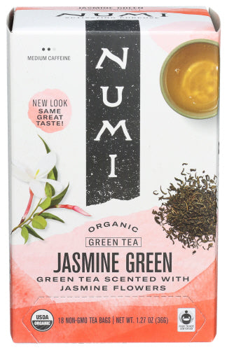 Numi Teas Tea Jasmine Green, 18 BG.