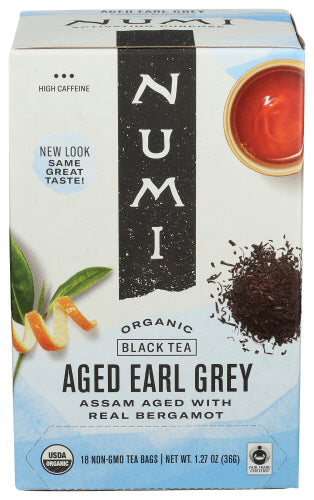 Numi Teas Tea Blck Earl Grey Bergamot As, 18 BG.