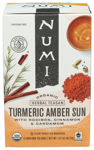 Numi Teas Tea Turmeric Amber Sun, 12 BG.