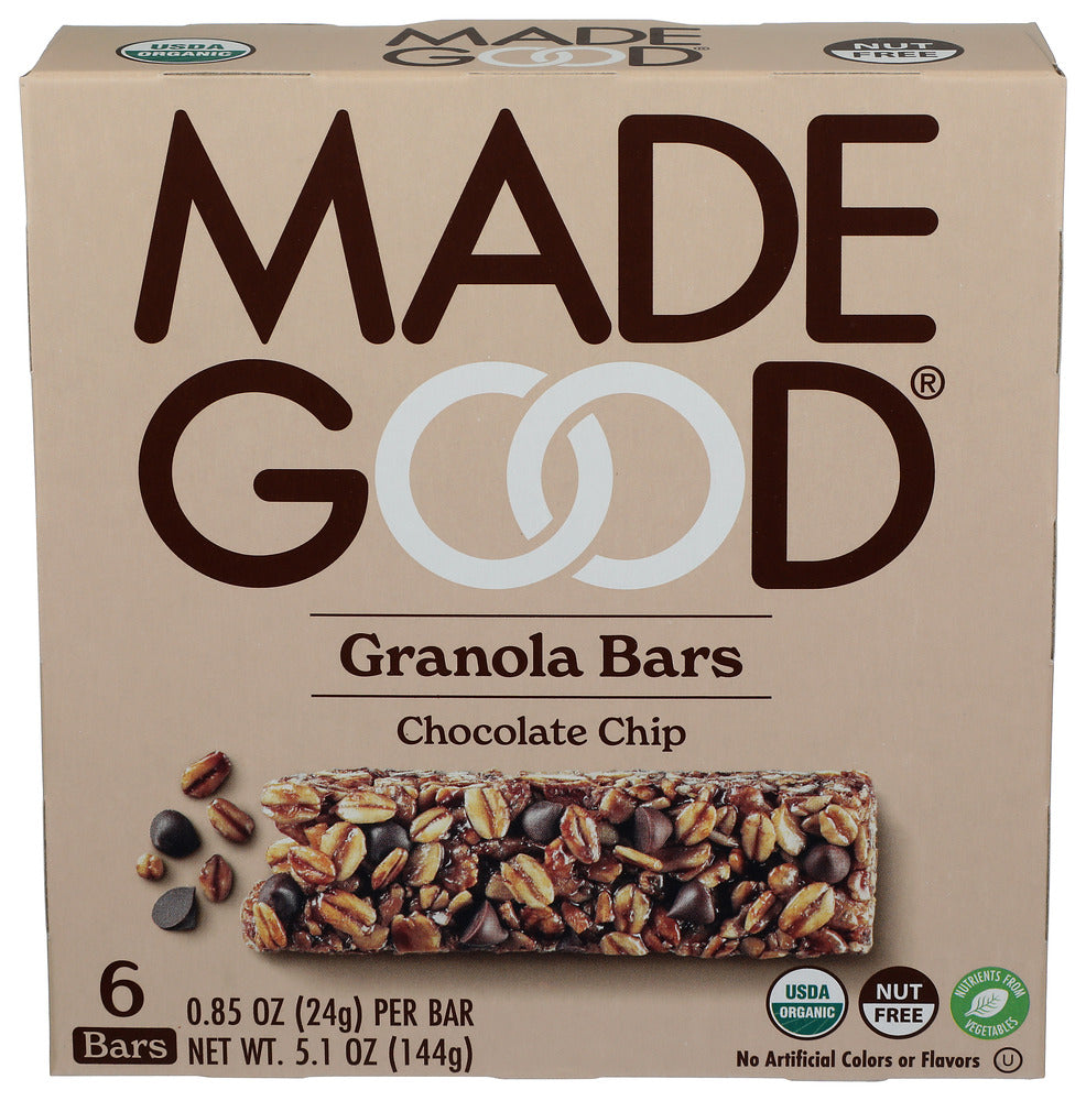 MADEGOOD BAR GRANOLA CHOC CHIP - 5.1 OZ
