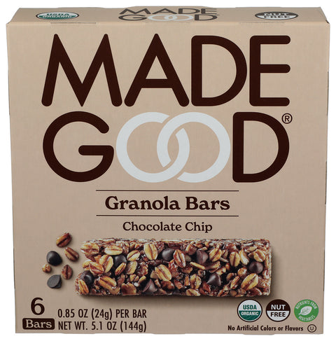 MADEGOOD BAR GRANOLA CHOC CHIP - 5.1 OZ