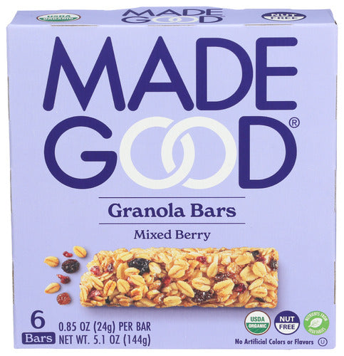 MADEGOOD BAR GRANOLA MIXED BERRY - 5.1 OZ