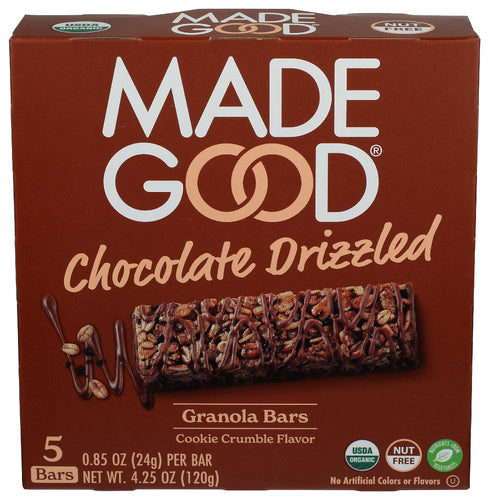 MADEGOOD BAR CHOC DRIZZLED COOKIE - 4.2 OZ
