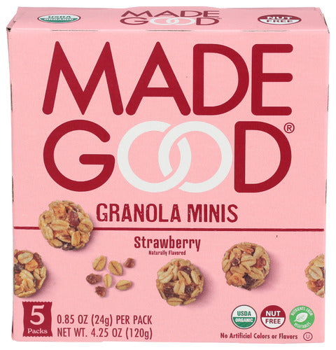 MADEGOOD GRANOLA MINI STRWBRY ORG - 4.25 OZ