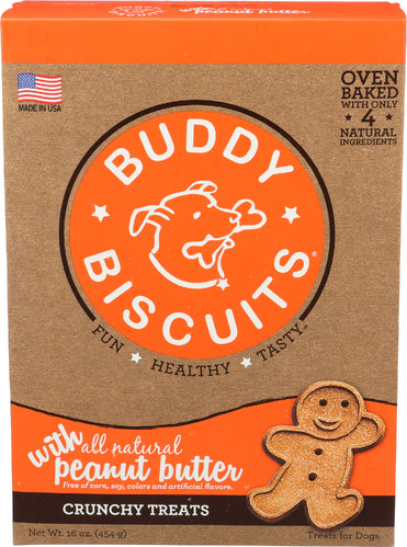 BUDDY BISCUITS DOG BISCUIT PNUT BTTR - 16 OZ