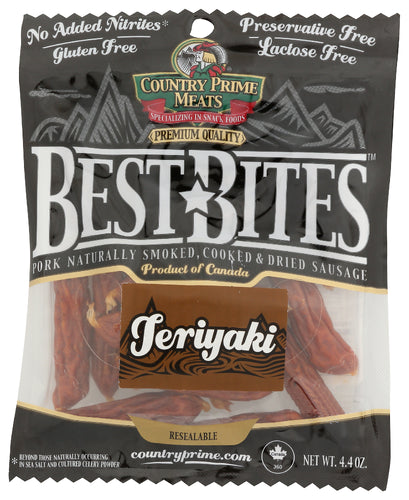 Country Prime M 
Meat Stick Teriyaki, 4.4 OZ.