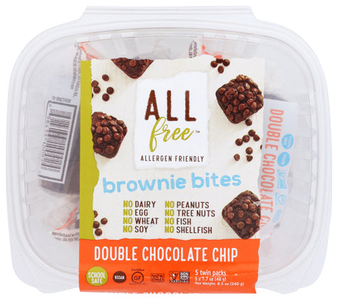 Allfree 
Bites Dble Choc Chp Brwne, 8.5 OZ.