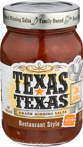 TEXAS TEXAS SALSA MED RSTRNT STYL - 16 OZ
