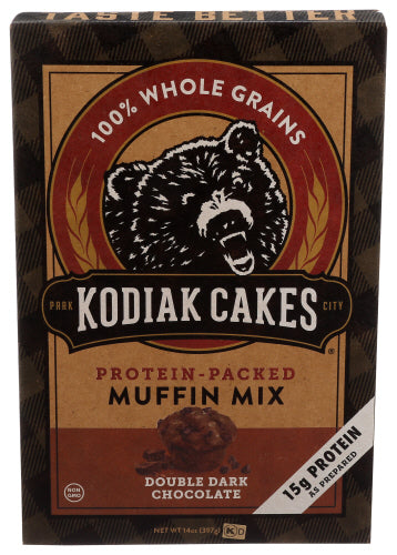 KODIAK MIX MUFFIN DBL DRK CHOC - 14 OZ