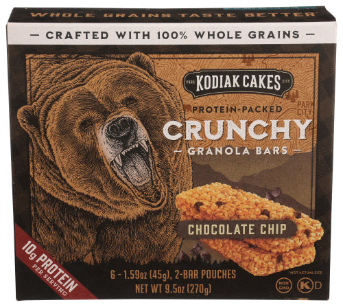 KODIAK BAR GRANOLA CHOC CHIP - 9.5 OZ