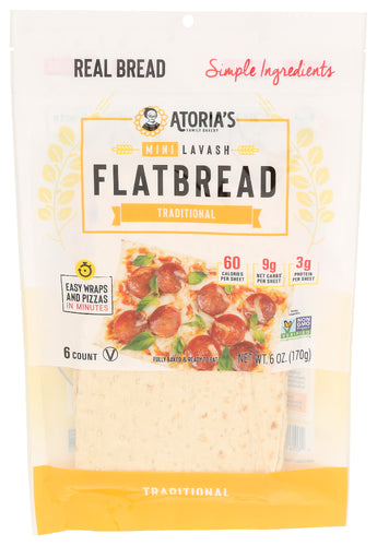 ATORIAS LAVASH MINI TRADITIONAL - 6 OZ