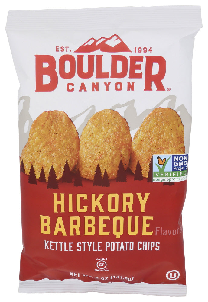 BOULDER CANYON CHIP KETTLE BBQ HCKRY - 5 OZ