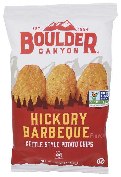 BOULDER CANYON CHIP KETTLE BBQ HCKRY - 5 OZ