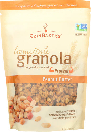 ERIN BAKERS GRANOLA HMSTYL PNUT BTTR - 12 OZ