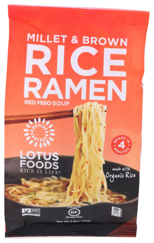 LOTUS FOODS RICE RAMEN MISO MLLE ORG - 2.8 OZ