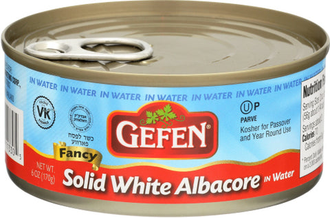 GEFEN TUNA WTR WHT SOLID ALBACORE - 6 OZ
