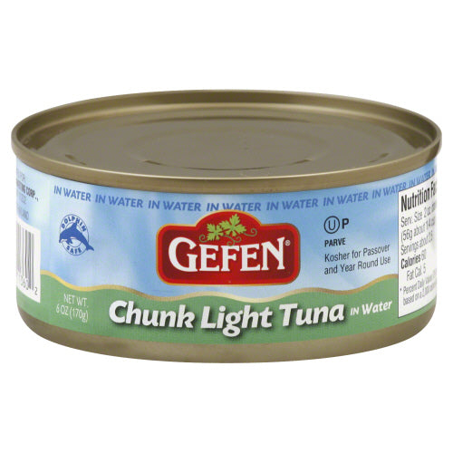 GEFEN TUNA WTR LIGHT CHUNK - 6 OZ