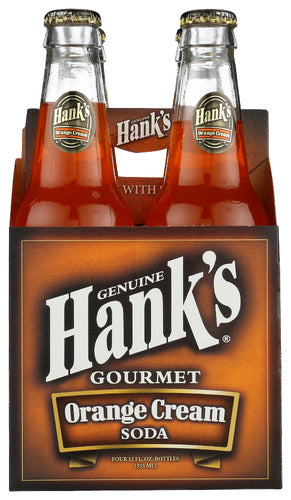 HANKS SODA ORANGE CREAM 4PK - 48 FO