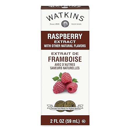 Watkins Raspberry Extract with Other Natural Flavors, 2 oz. Bottles, Pack of 6 (Packaging May Vary)