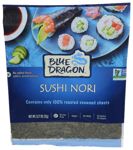 Blue Dragon 
Nori Wrapper Sushi, 0.77 OZ.