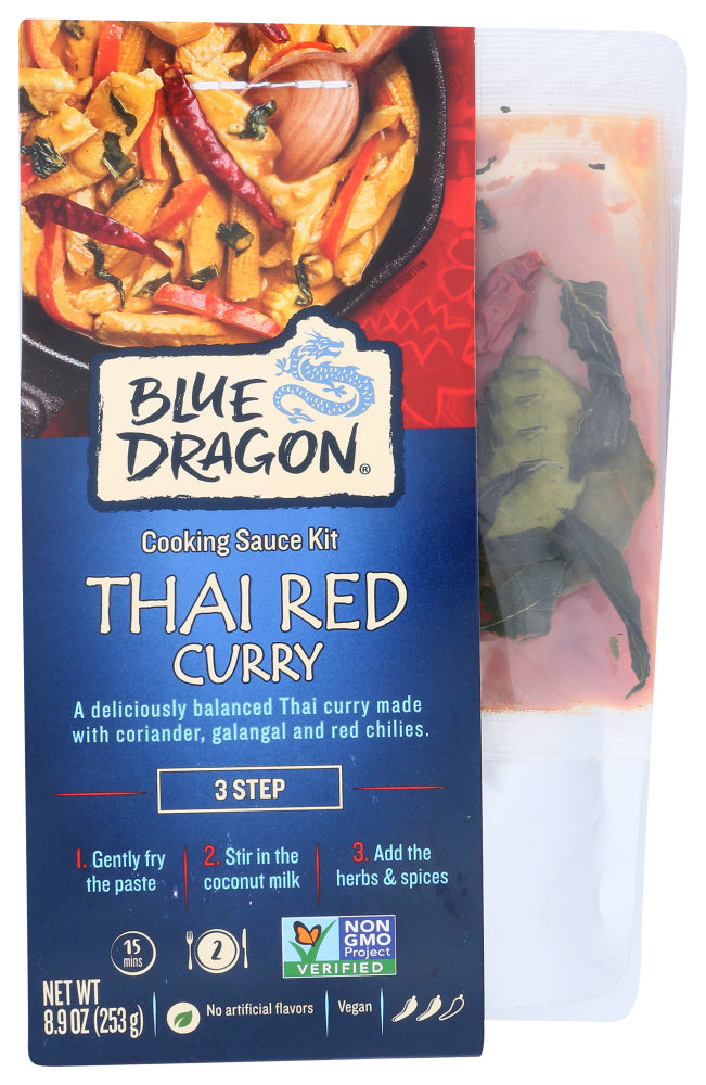 Blue Dragon 
Curry Kit Thai Red 3 Step, 8.9 OZ.
