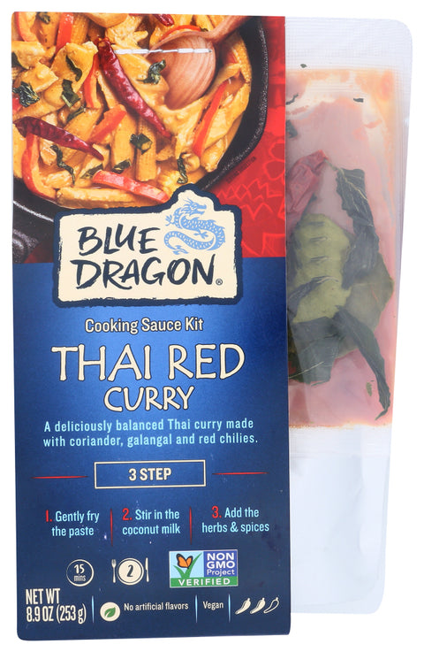 Blue Dragon 
Curry Kit Thai Red 3 Step, 8.9 OZ.