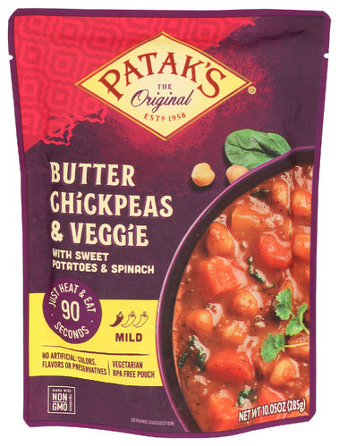 Pataks Meal Rte Butter Chickpea, 10.05 OZ.