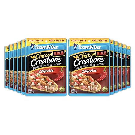 StarKist Chicken Creations Chipotle, 2.6 oz Pouch, 12 pack