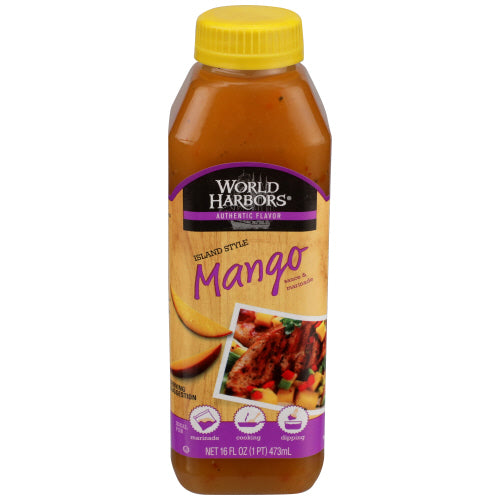WORLD HARBORS SAUCE ISLAND MANGO - 16 OZ