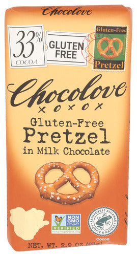 Chocolove 
Choc Bar Mlk Prtzl, 2.9 OZ.