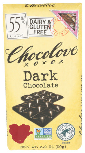 Chocolove 
Choc Bar Drk, 3.2 OZ.