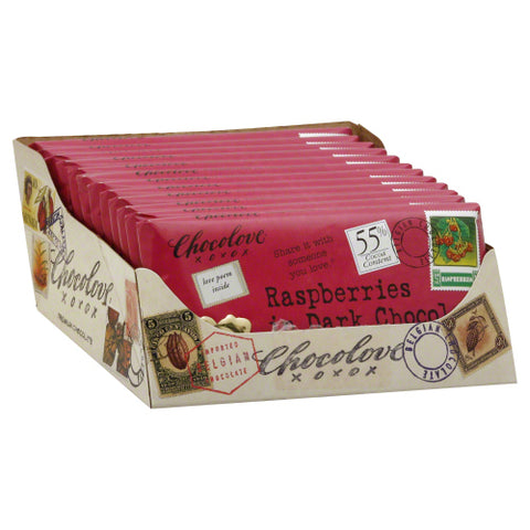Chocolove 
Choc Bar Drk Raspbry, 3.2 OZ.