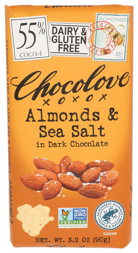 Chocolove 
Choc Bar Drk Ssalt&Almnd, 3.2 OZ.