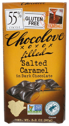 Chocolove 
Choc Bar Dk Caramel, 3.2 OZ.