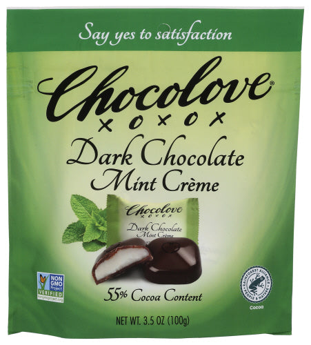 Chocolove 
Choc Bites Mint Creme Pou, 3.5 OZ.