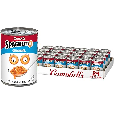 SpaghettiOs Original Canned Pasta, 15.8 oz Can (Pack of 24)