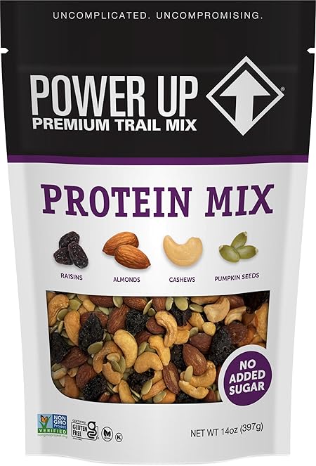 Power Up Protein Packed Trail Mix, Keto-Friendly, Vegan-Friendly, Gluten-Free, Non-GMO, 14oz (Pack of 6)