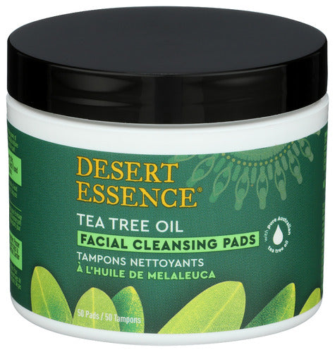 Desert Essence 
Pad Cleansing Ttree, 50 PC.