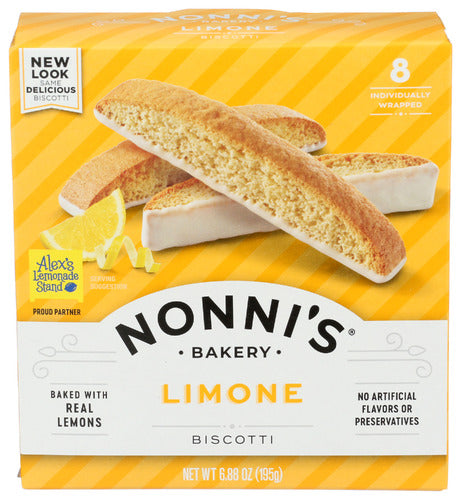 Nonnis Biscotti Limone, 6.88 OZ.