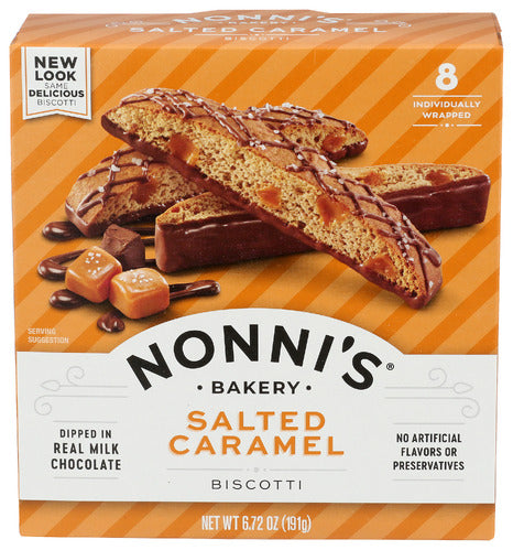Nonnis Biscotti Salted Caramel, 6.72 OZ.